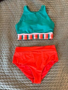 Senita Athletics Mesa Cropkini and Page High Waisted Swim Bottoms